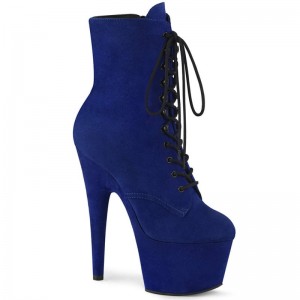 Pleaser Adore-1020FS Faux Suede Donna Scarpe Pole Dance Blu | ITALIA ITNABXIH
