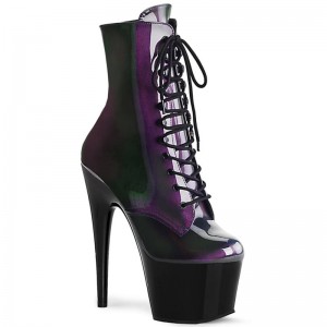 Pleaser Adore-1020SHG Donna Scarpe Pole Dance Viola Nere | ITALIA ITZQELCY