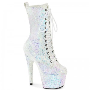 Pleaser Adore-1040-IG Donna Scarpe Pole Dance Bianche | ITALIA ITXHNMLE