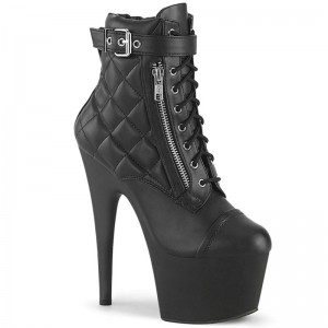 Pleaser Adore-700-05 Vegan Leather Donna Scarpe Pole Dance Nere | ITALIA ITBUPEGW