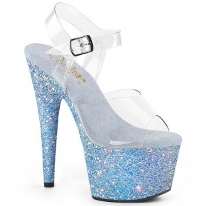 Pleaser Adore-708LG Donna Scarpe Pole Dance Blu | ITALIA ITUZMECY