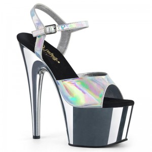 Pleaser Adore-709HGCH Hologram Donna Scarpe Pole Dance Argento | ITALIA ITQBGFMV