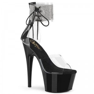 Pleaser Adore-724RS Donna Scarpe Pole Dance Nere | ITALIA ITVPOFXI