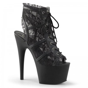 Pleaser Adore-796LC Donna Scarpe Pole Dance Nere | ITALIA ITWUANZB