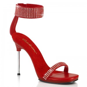 Pleaser Chic-40 Donna Sandali con Tacco Rosse | ITALIA ITZVFGPH