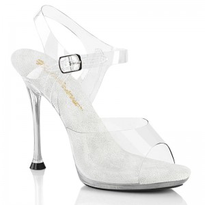 Pleaser Cupid-408 Donna Sandali con Tacco Clear | ITALIA ITRZSQMT