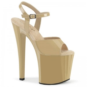 Pleaser Enchant-709 Donna Scarpe Pole Dance Beige | ITALIA ITRIDCOY