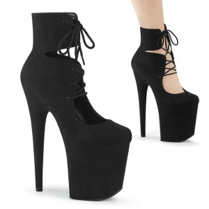 Pleaser Flamingo-800-22 Donna Scarpe Pole Dance Nere | ITALIA ITTNISMX