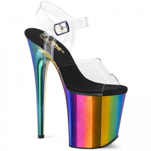 Pleaser Flamingo-808RC Donna Scarpe Pole Dance Colorate | ITALIA ITVUMABX