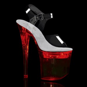 Pleaser Flashdance-808 Donna Scarpe Pole Dance Clear | ITALIA ITRFVISB