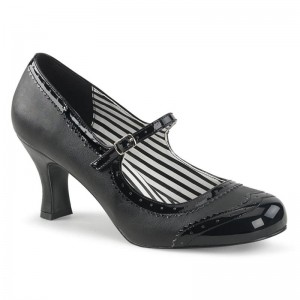 Pleaser Jenna-06 Faux Leather Donna Décolleté Nere | ITALIA ITGJXONY