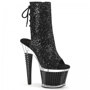 Pleaser Spectator-1018G Donna Scarpe Pole Dance Nere | ITALIA ITRCVNAP