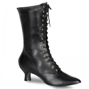 Pleaser Victorian-120 Donna Scarpe Pole Dance Nere | ITALIA ITPCUFXM