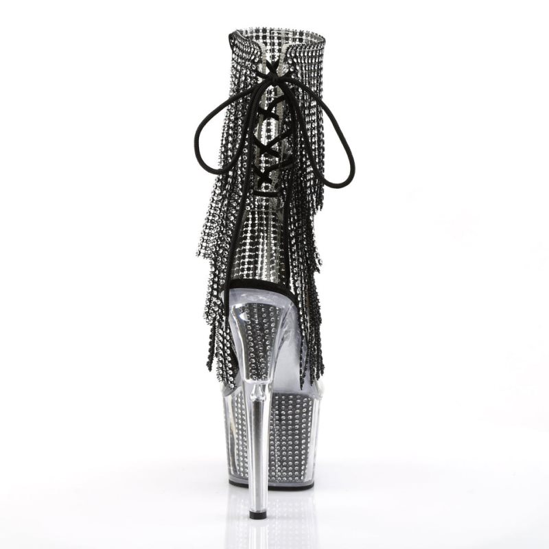 Pleaser Adore-1017SRS Donna Scarpe Pole Dance Nere | ITALIA ITQSFBIY