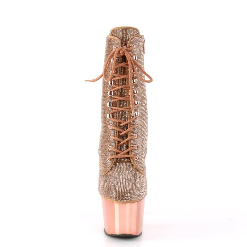 Pleaser Adore-1020CHRS Donna Scarpe Pole Dance Rosa Oro | ITALIA ITWOHKTN