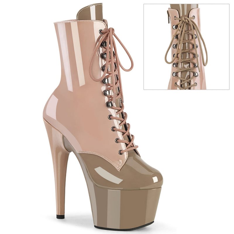 Pleaser Adore-1020DC Donna Scarpe Pole Dance Beige Marroni | ITALIA ITJXHWSC