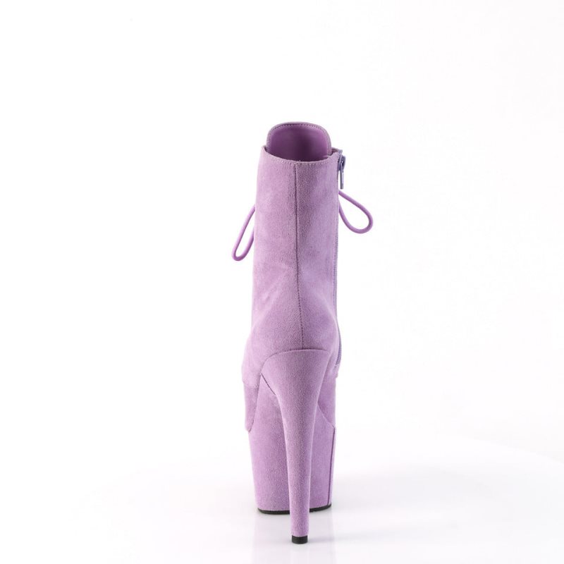 Pleaser Adore-1020FS Faux Suede Donna Scarpe Pole Dance Viola | ITALIA ITMCHUWQ