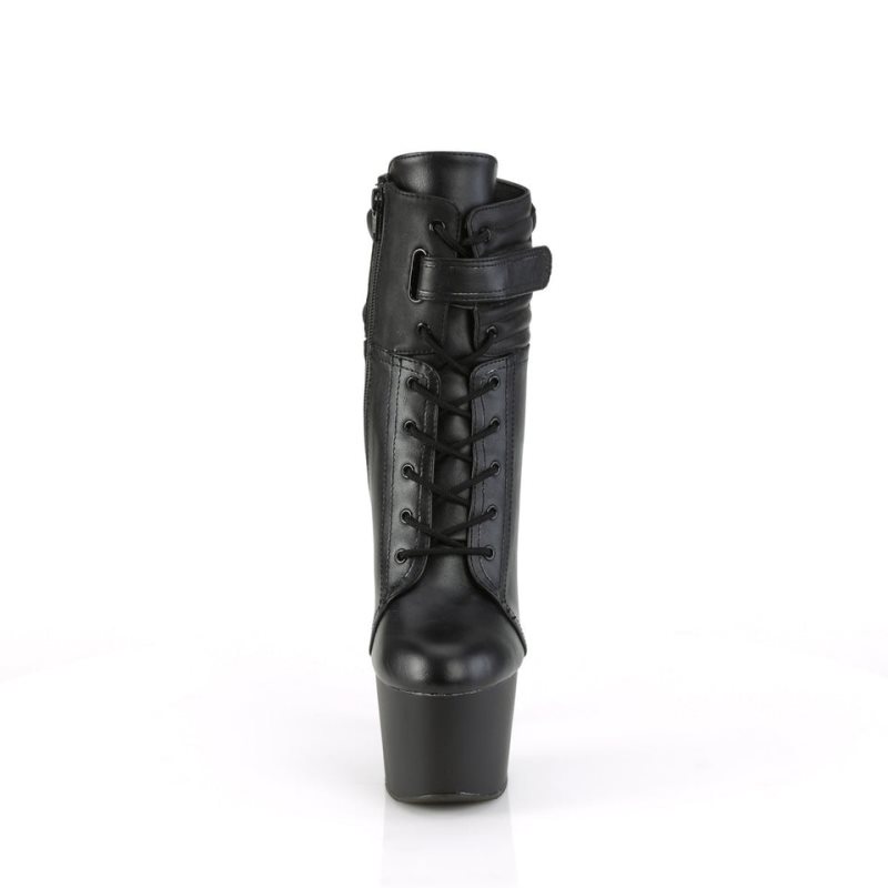 Pleaser Adore-1020POUCH Vegan Leather Donna Scarpe Pole Dance Nere | ITALIA ITPONEQK