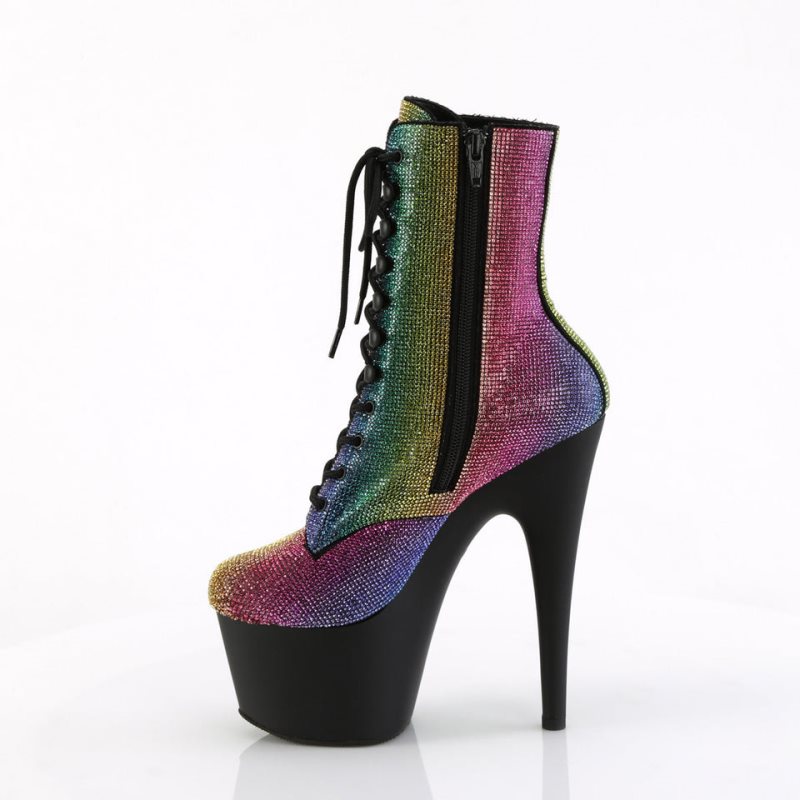 Pleaser Adore-1020RS Donna Scarpe Pole Dance Colorate Nere | ITALIA ITOMLQFI