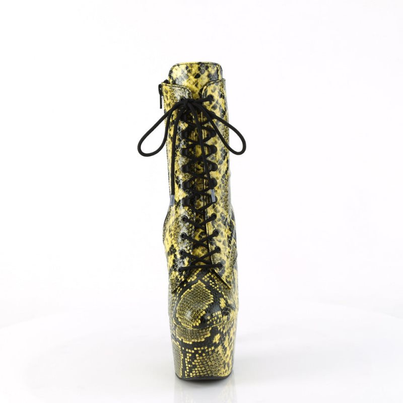 Pleaser Adore-1020SPWR Snake Donna Scarpe Pole Dance Gialle | ITALIA ITGHCEQR