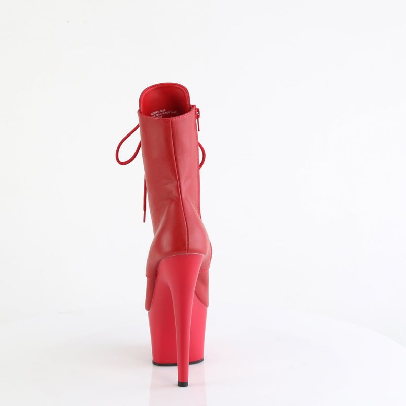 Pleaser Adore-1020 Vegan Leather Donna Scarpe Pole Dance Rosse | ITALIA ITSJETMZ