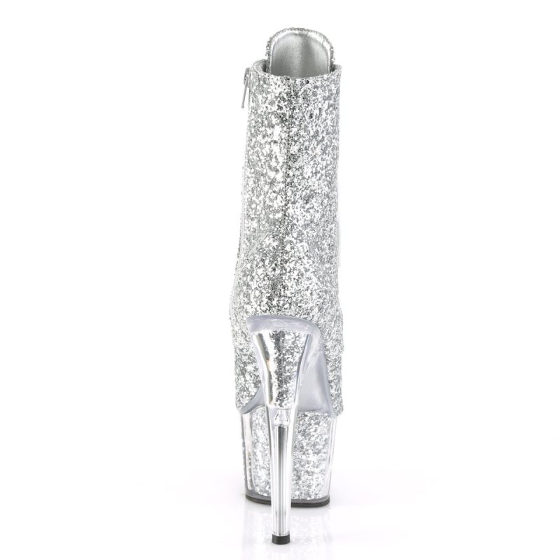 Pleaser Adore-1021G Donna Scarpe Pole Dance Argento | ITALIA ITJIGBUT
