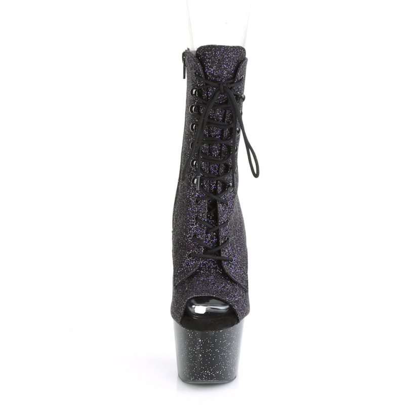 Pleaser Adore-1021MG Donna Scarpe Pole Dance Viola Nere | ITALIA ITGRPLOA
