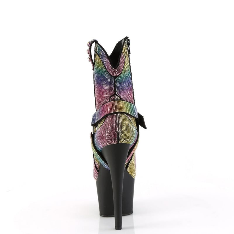 Pleaser Adore-1029RS Donna Scarpe Pole Dance Colorate Nere | ITALIA ITZRWUFH
