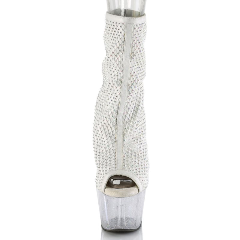 Pleaser Adore-1031GM Donna Scarpe Pole Dance Bianche | ITALIA ITRPXKSD