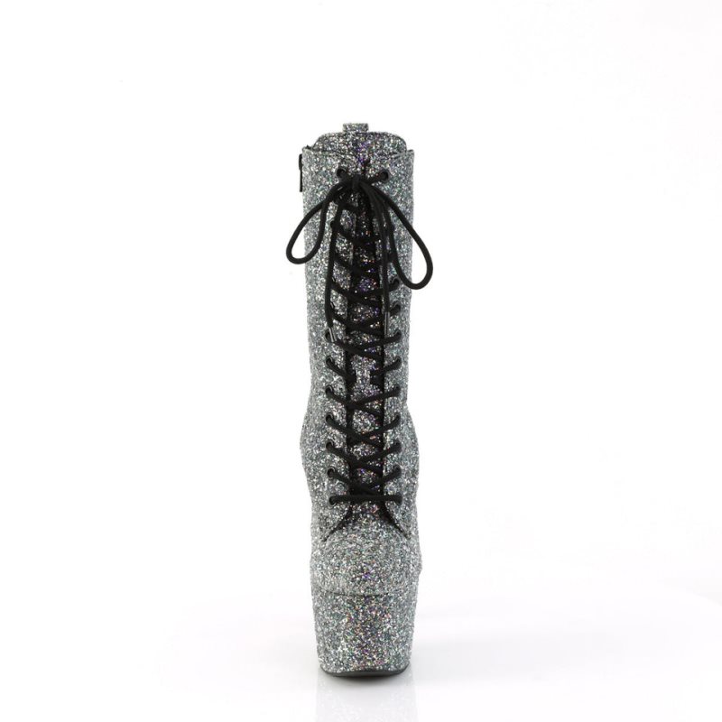 Pleaser Adore-1040GR Donna Scarpe Pole Dance Nere | ITALIA ITQFWOTU