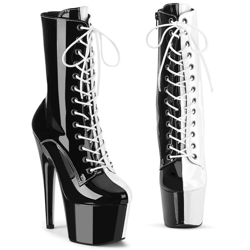Pleaser Adore-1040TT Donna Scarpe Pole Dance Nere Bianche | ITALIA ITRKPNZE