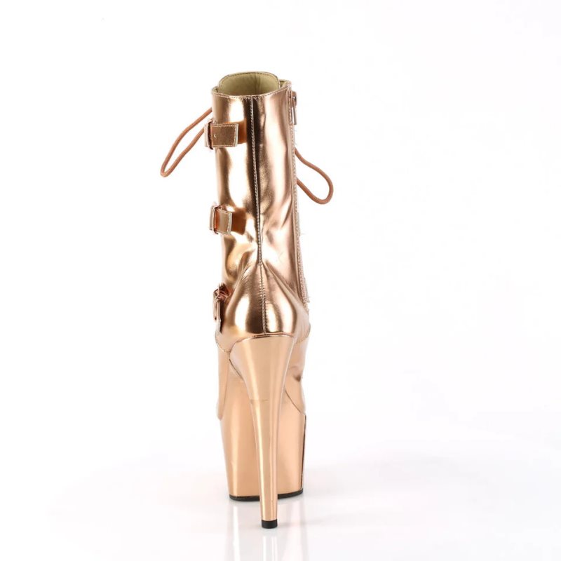 Pleaser Adore-1043 Donna Scarpe Pole Dance Rosa Oro | ITALIA ITKLFDUY