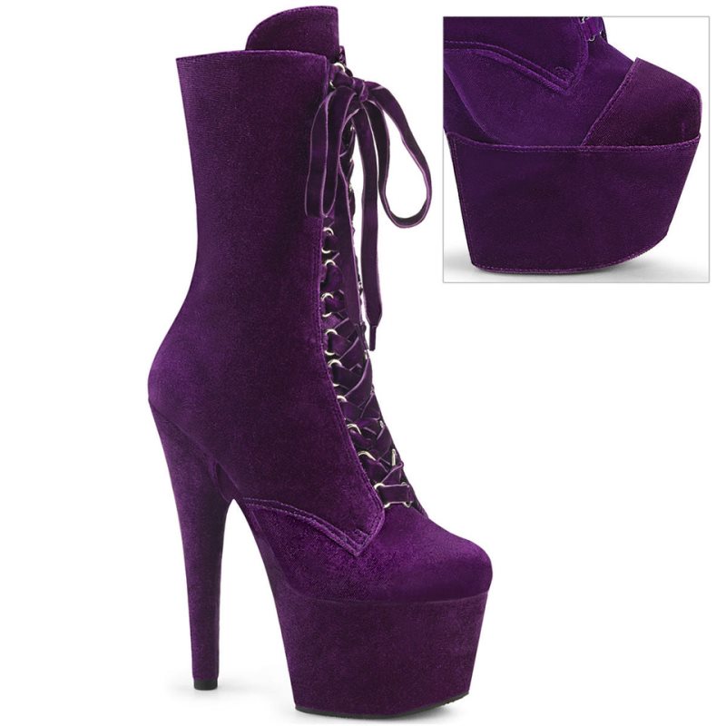 Pleaser Adore-1045VEL Donna Scarpe Pole Dance Viola | ITALIA ITJLRIDS