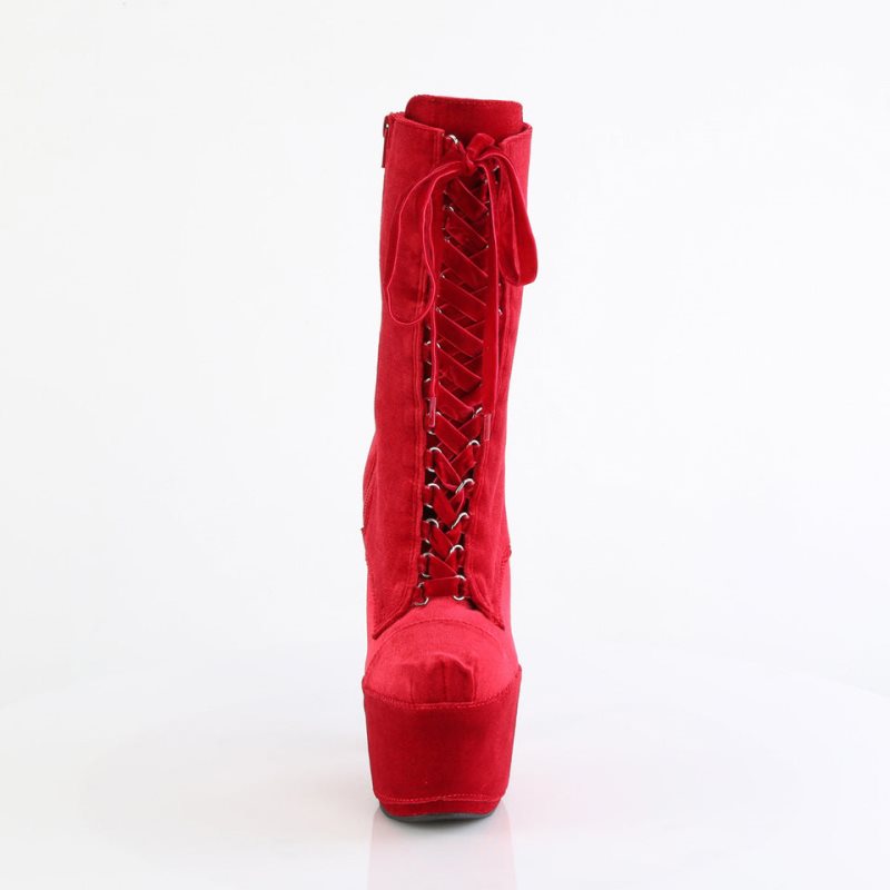 Pleaser Adore-1045VEL Donna Scarpe Pole Dance Rosse | ITALIA ITACOHSK