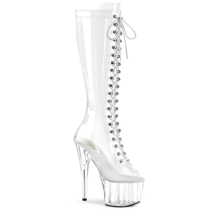 Pleaser Adore-2021C Donna Scarpe Pole Dance Clear | ITALIA ITMNBPJR