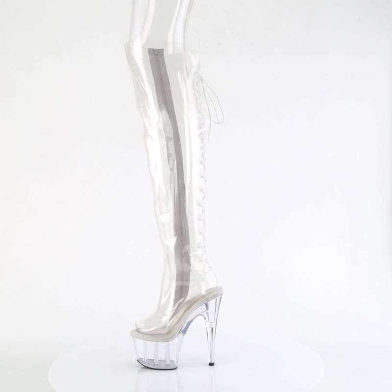Pleaser Adore-3019C Donna Scarpe Pole Dance Clear | ITALIA ITNIWQEA