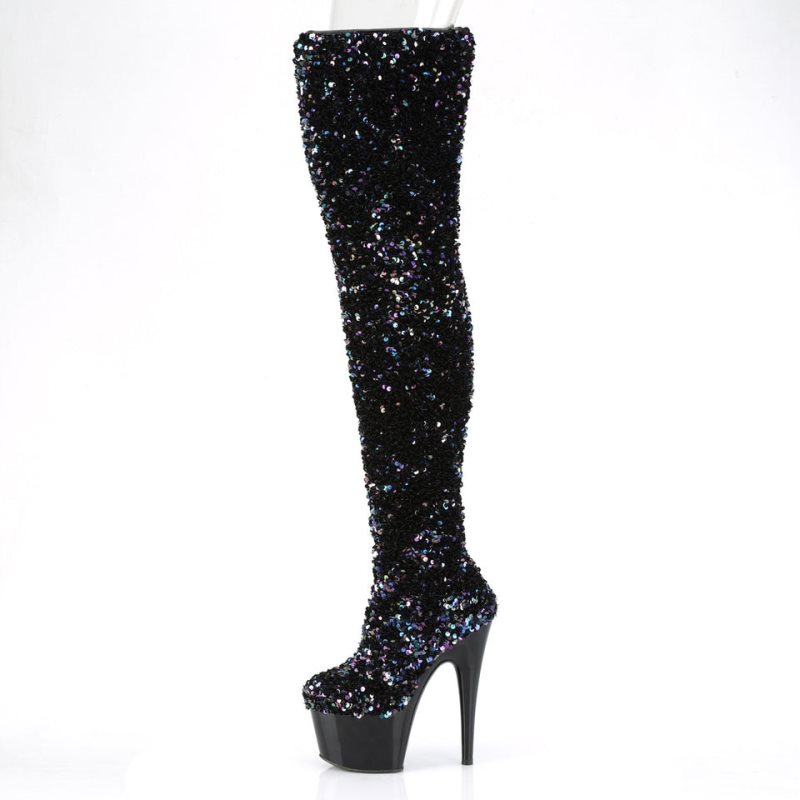 Pleaser Adore-3020 Donna Scarpe Pole Dance Nere | ITALIA ITOUETVH