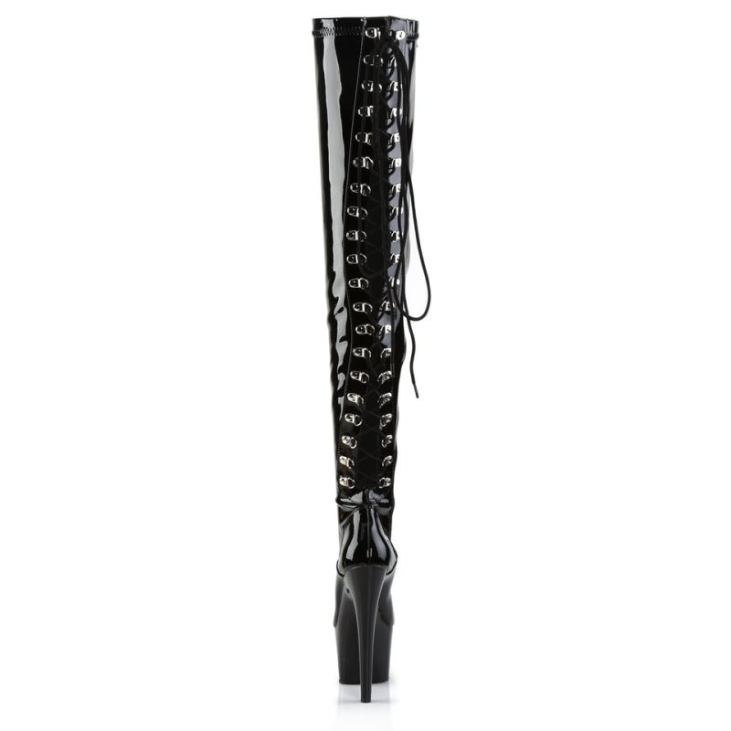 Pleaser Adore-3063 Donna Scarpe Pole Dance Nere | ITALIA ITMKERHY