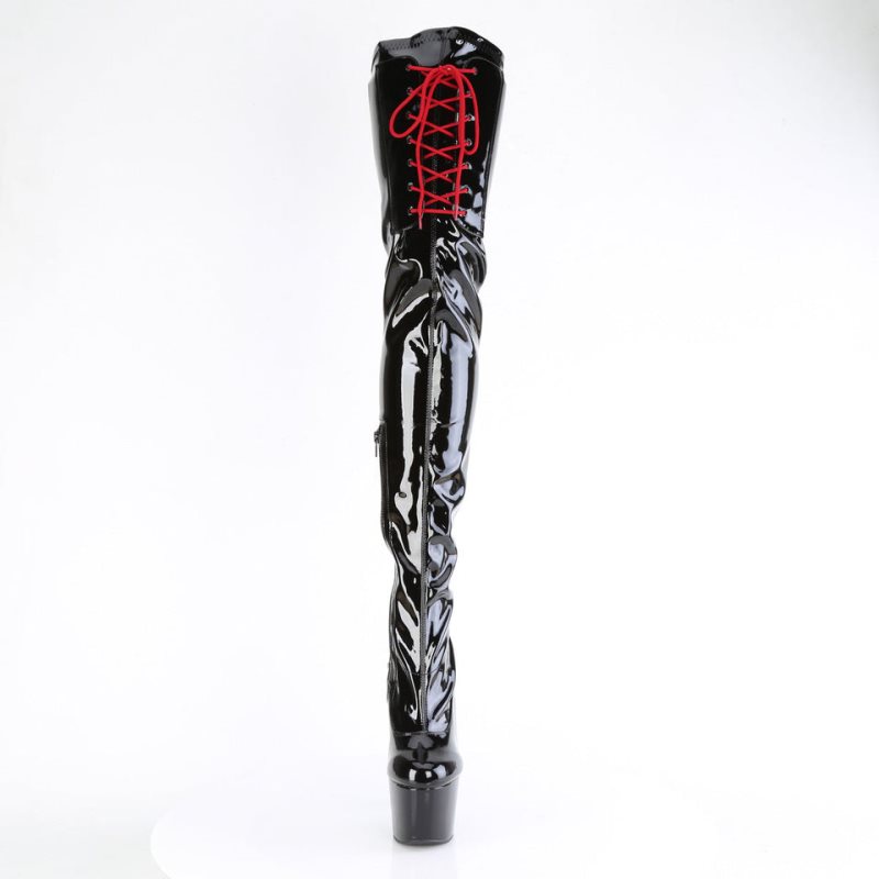 Pleaser Adore-4001WR Donna Scarpe Pole Dance Nere | ITALIA ITLNRGWS