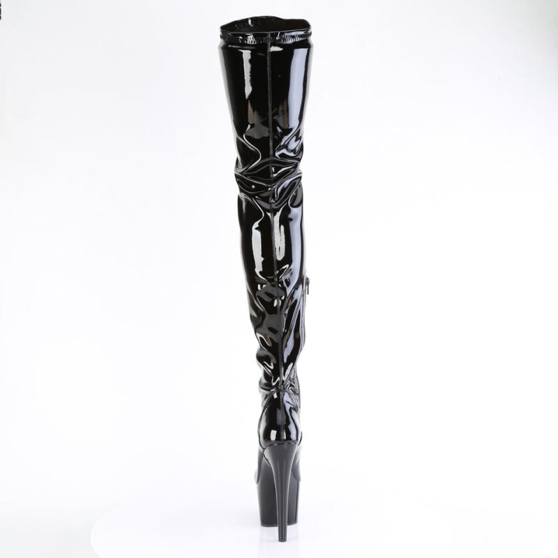Pleaser Adore-4001WR Donna Scarpe Pole Dance Nere | ITALIA ITLNRGWS