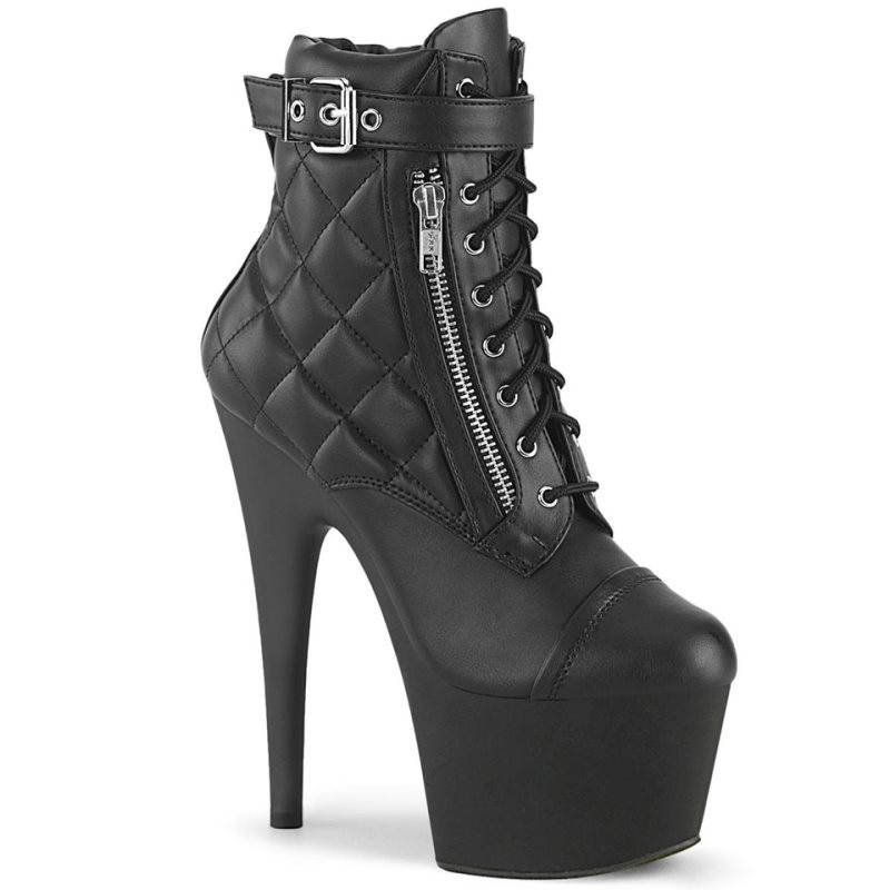 Pleaser Adore-700-05 Vegan Leather Donna Scarpe Pole Dance Nere | ITALIA ITBUPEGW