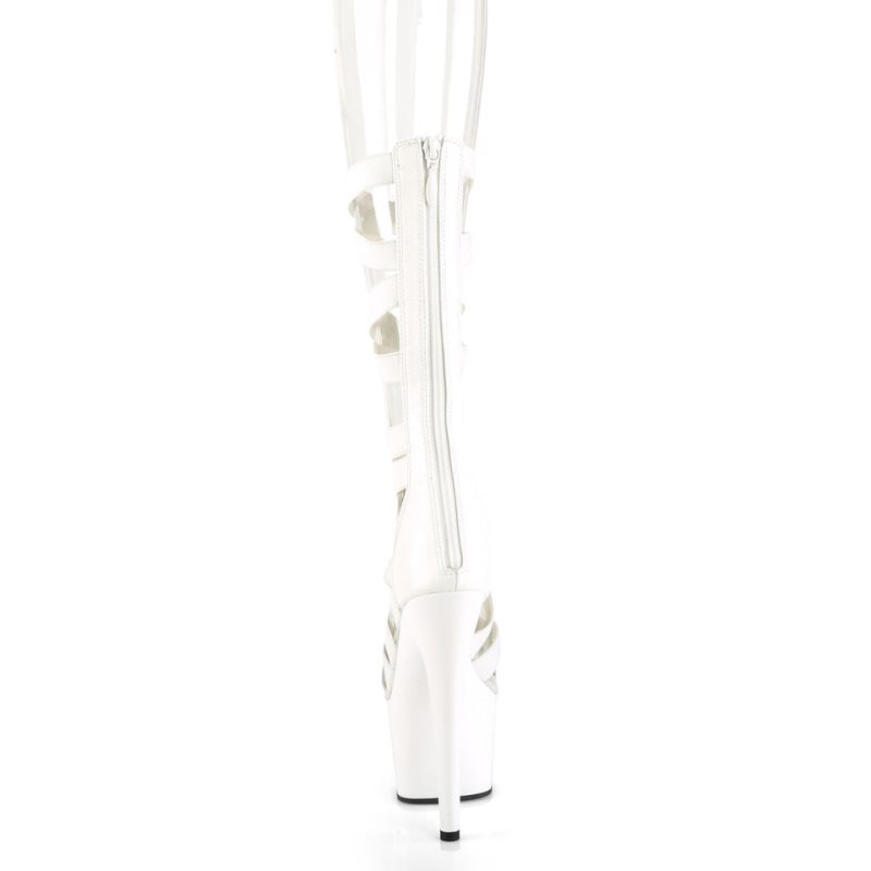 Pleaser Adore-700-48 Vegan Leather Donna Scarpe Pole Dance Bianche | ITALIA ITYCPEQH