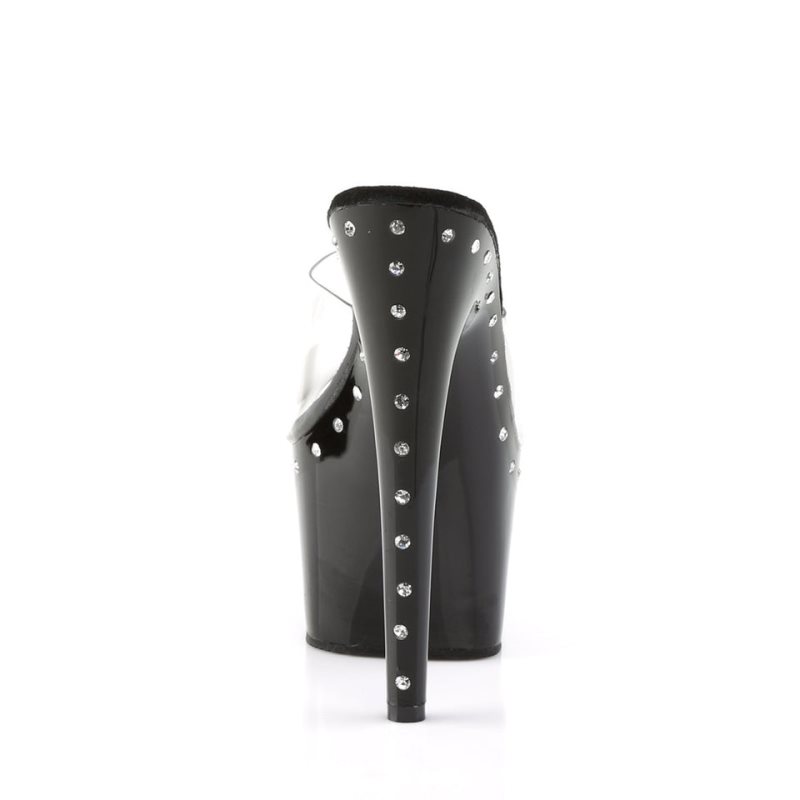 Pleaser Adore-701LS Donna Ciabatte Con Plateau Nere | ITALIA ITEBJFLO