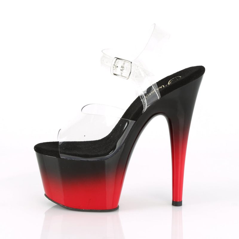 Pleaser Adore-708BR-H Donna Scarpe Pole Dance Rosse | ITALIA ITAJEPVU