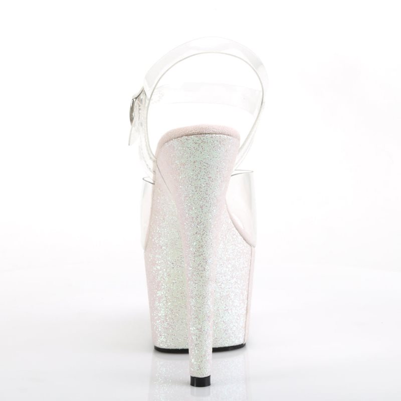 Pleaser Adore-708HMG Donna Scarpe Pole Dance Bianche | ITALIA ITDYJRNA