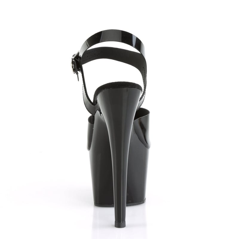 Pleaser Adore-708N Donna Scarpe Pole Dance Nere | ITALIA ITOKMTRA