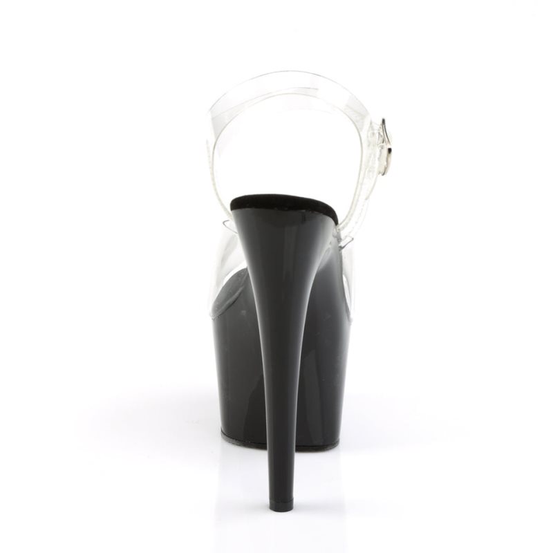 Pleaser Adore-708 Donna Scarpe Pole Dance Nere | ITALIA ITLPTVXM