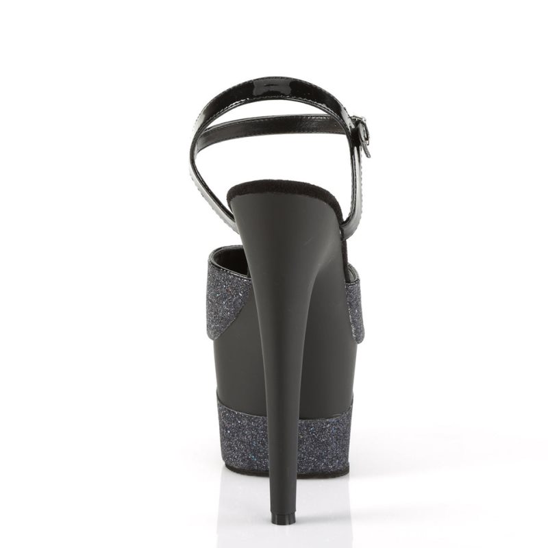 Pleaser Adore-709-2G Donna Scarpe Pole Dance Nere | ITALIA ITVOUHYE