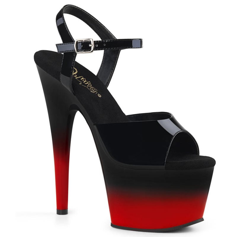 Pleaser Adore-709BR-H Donna Scarpe Pole Dance Nere Rosse | ITALIA ITPXNUSE