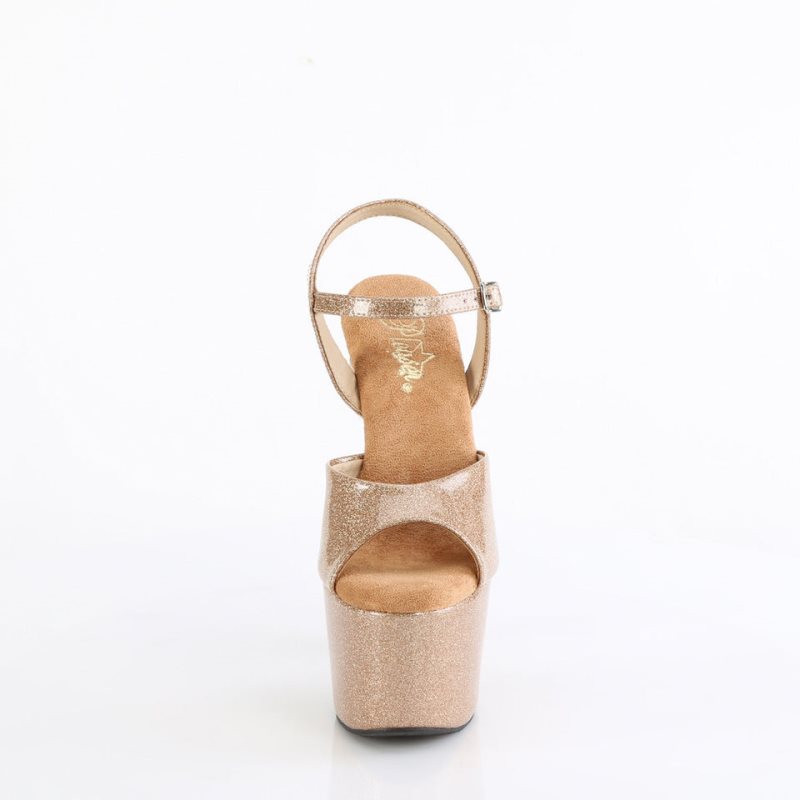 Pleaser Adore-709GP Donna Scarpe Pole Dance Oro | ITALIA ITOYCQET